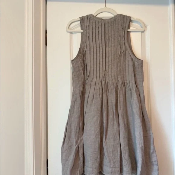 Anthropologie Sleeveless Gray Midi Dress - Picture 4 of 5